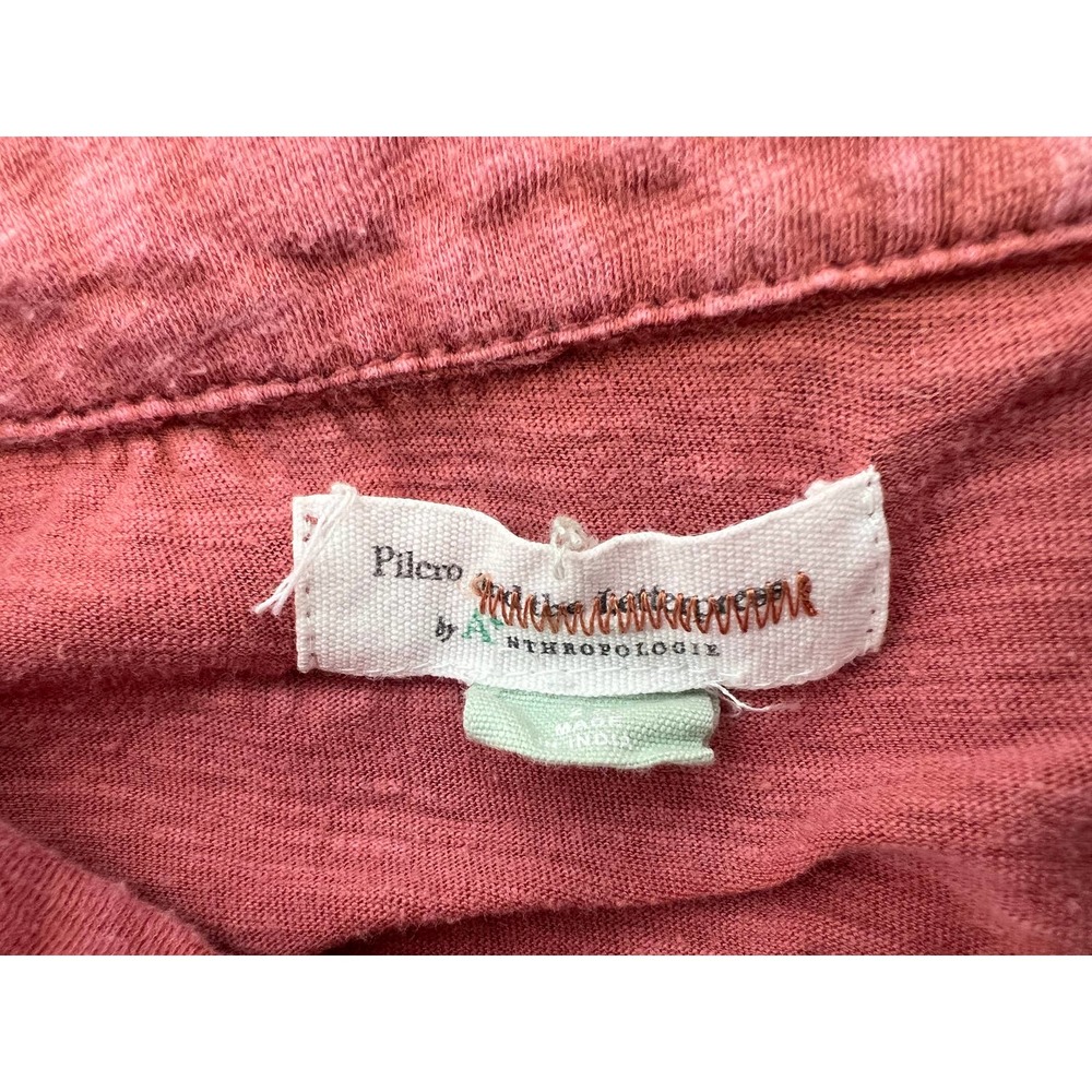 Pilcro and the letterpress anthropologie pink red shirt size 2X - Picture 5 of 5
